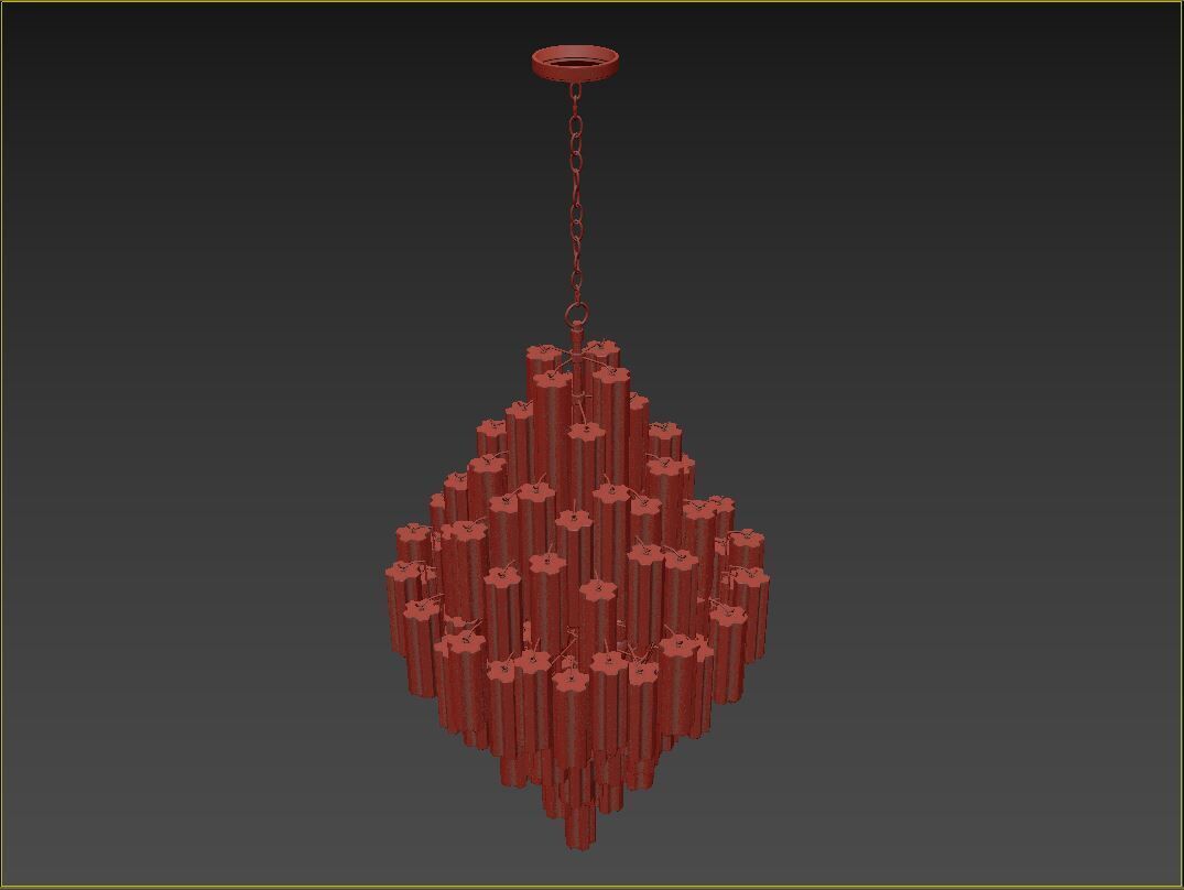 Addis 20 Light Chandelier 3D model_4