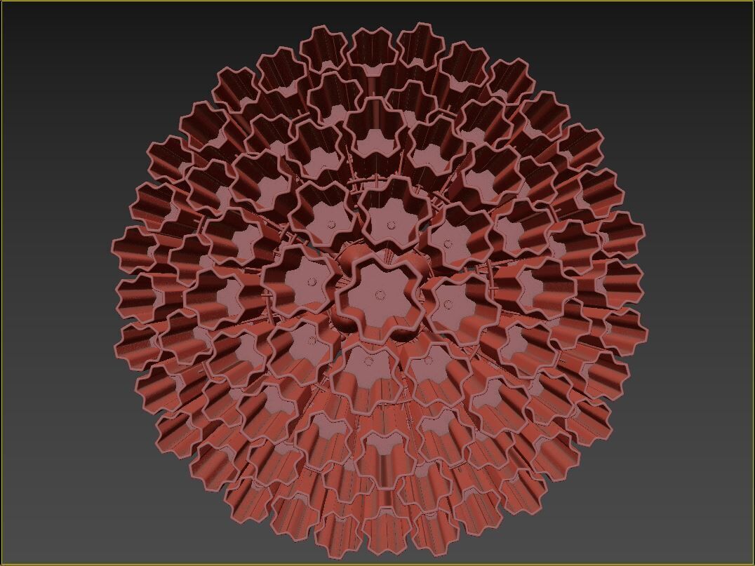 Addis 20 Light Chandelier 3D model_7