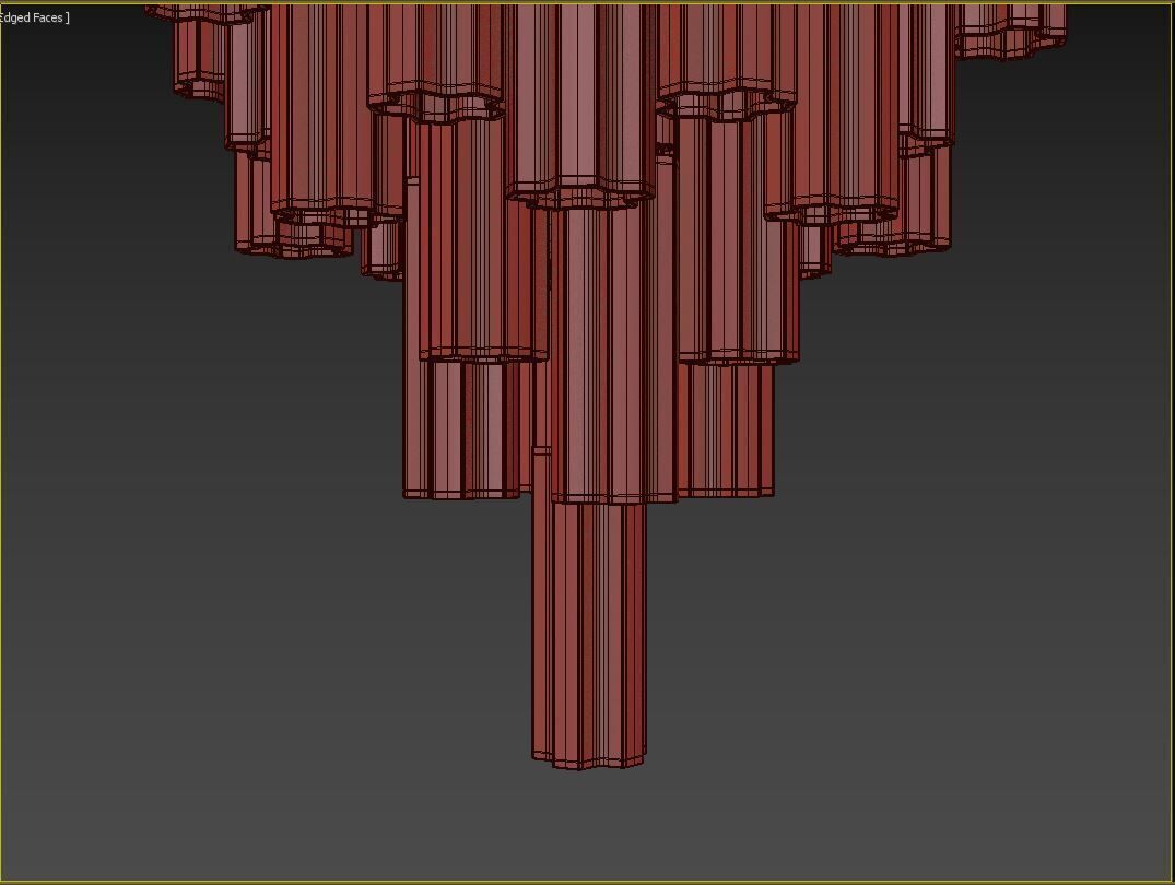 Addis 20 Light Chandelier 3D model_8