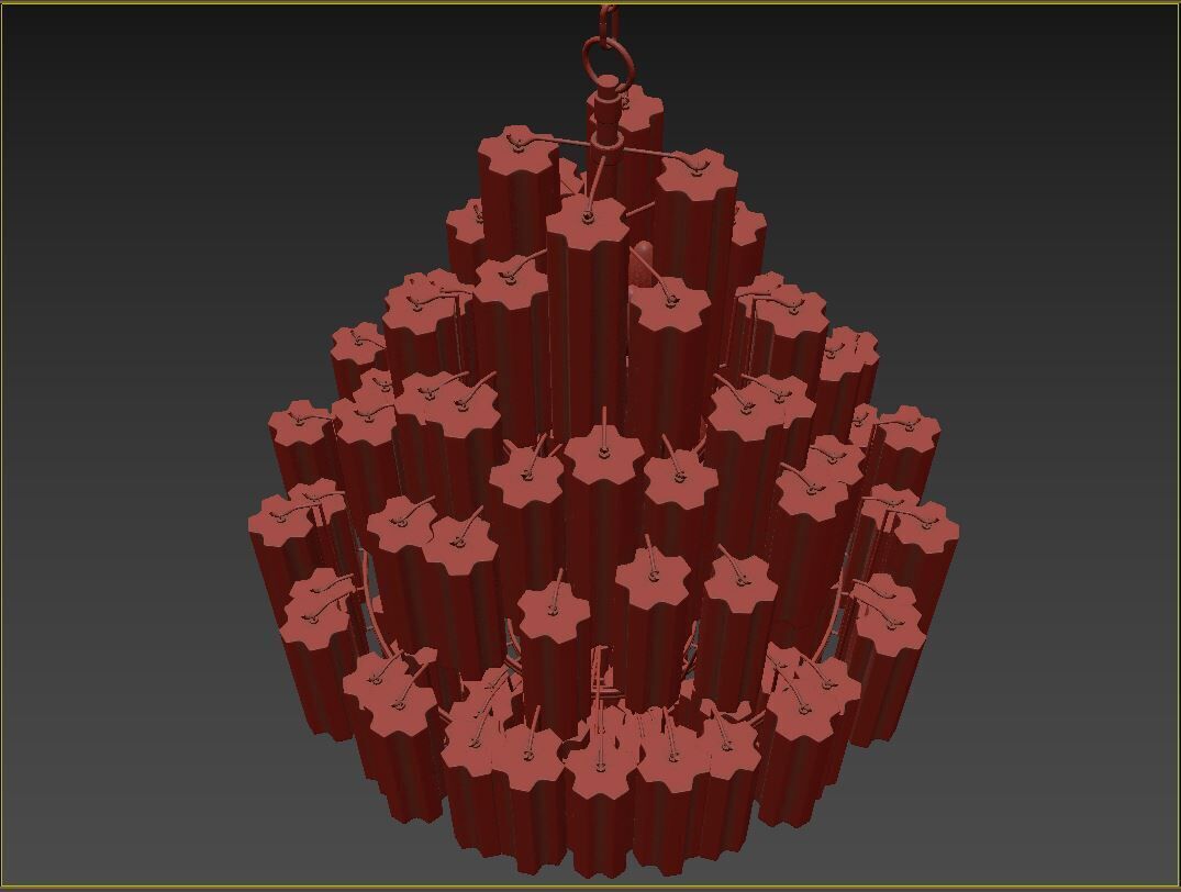 Addis 20 Light Chandelier 3D model_10
