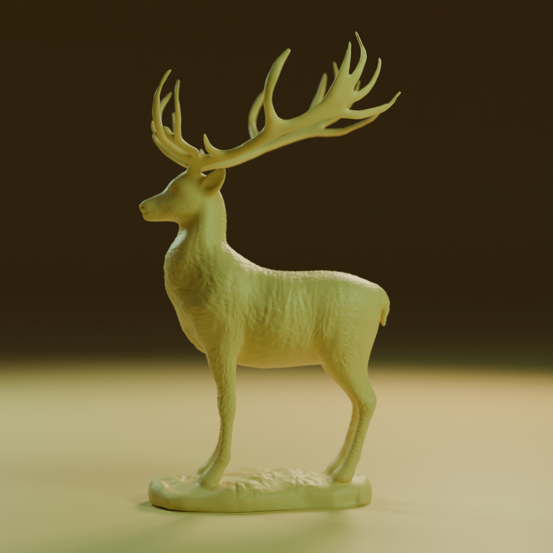 young deer 3D print model_3