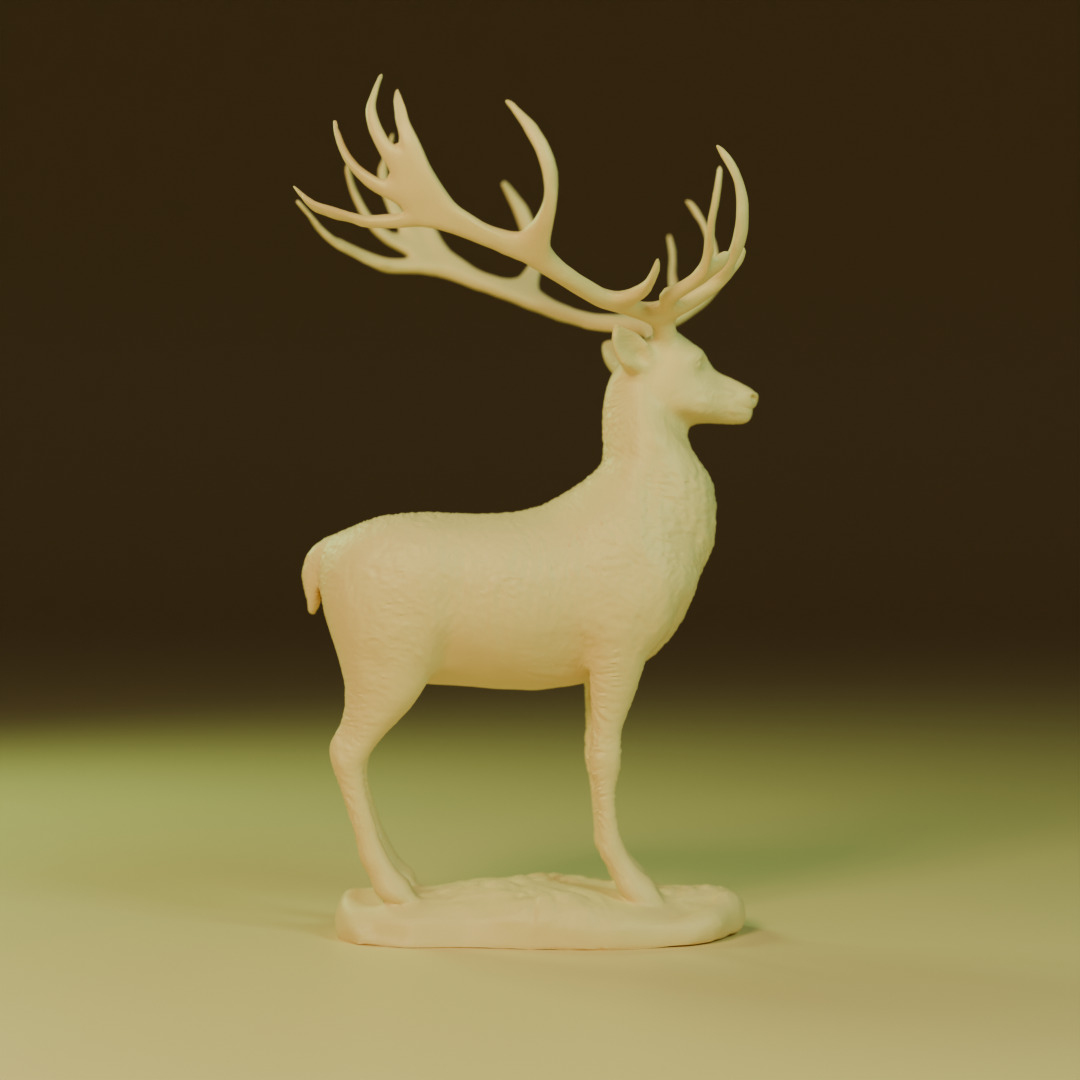 young deer 3D print model_4