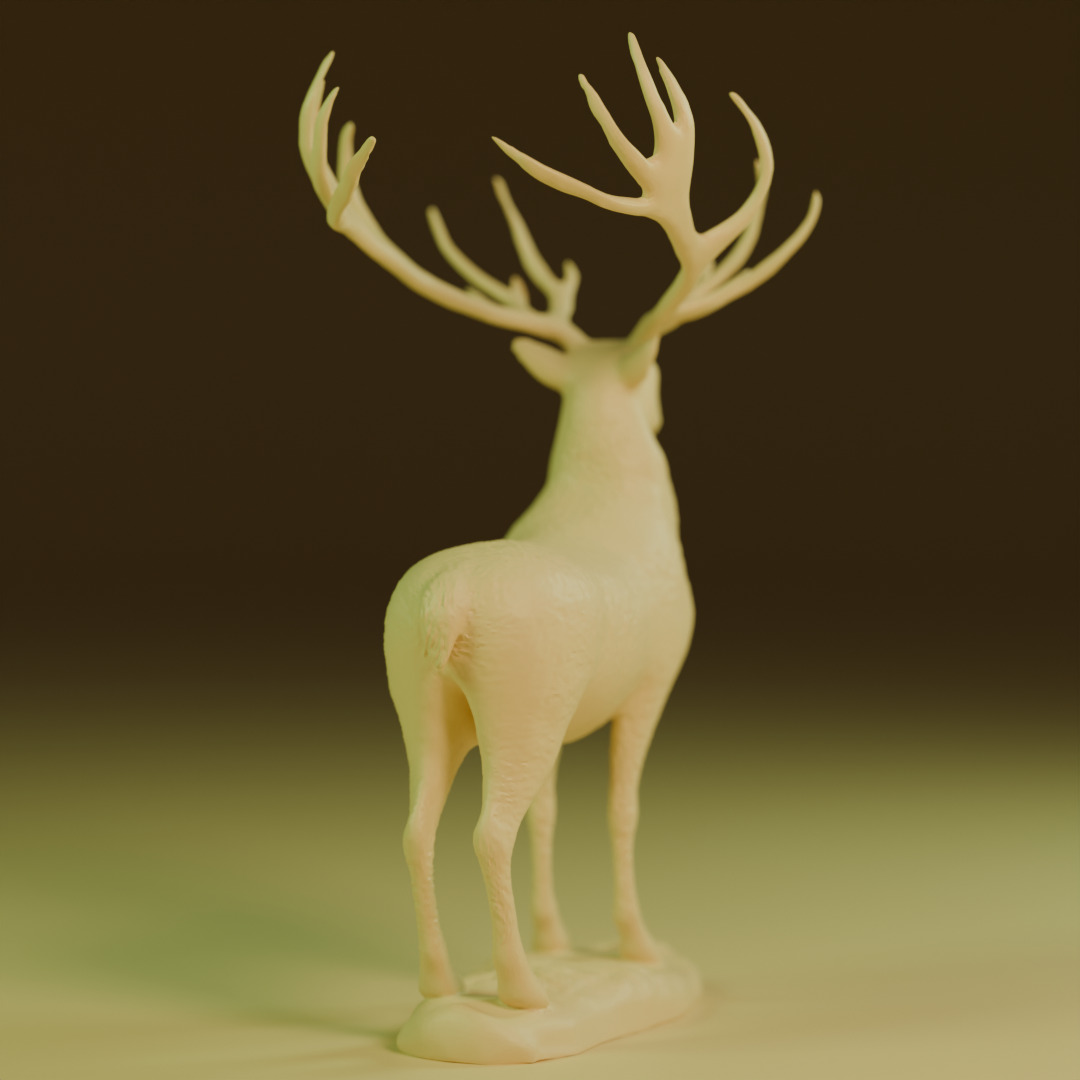young deer 3D print model_2