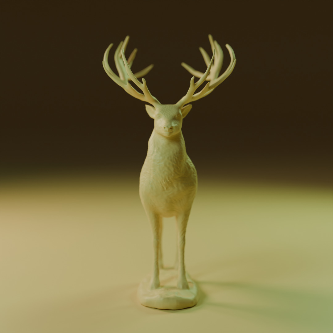 young deer 3D print model_5