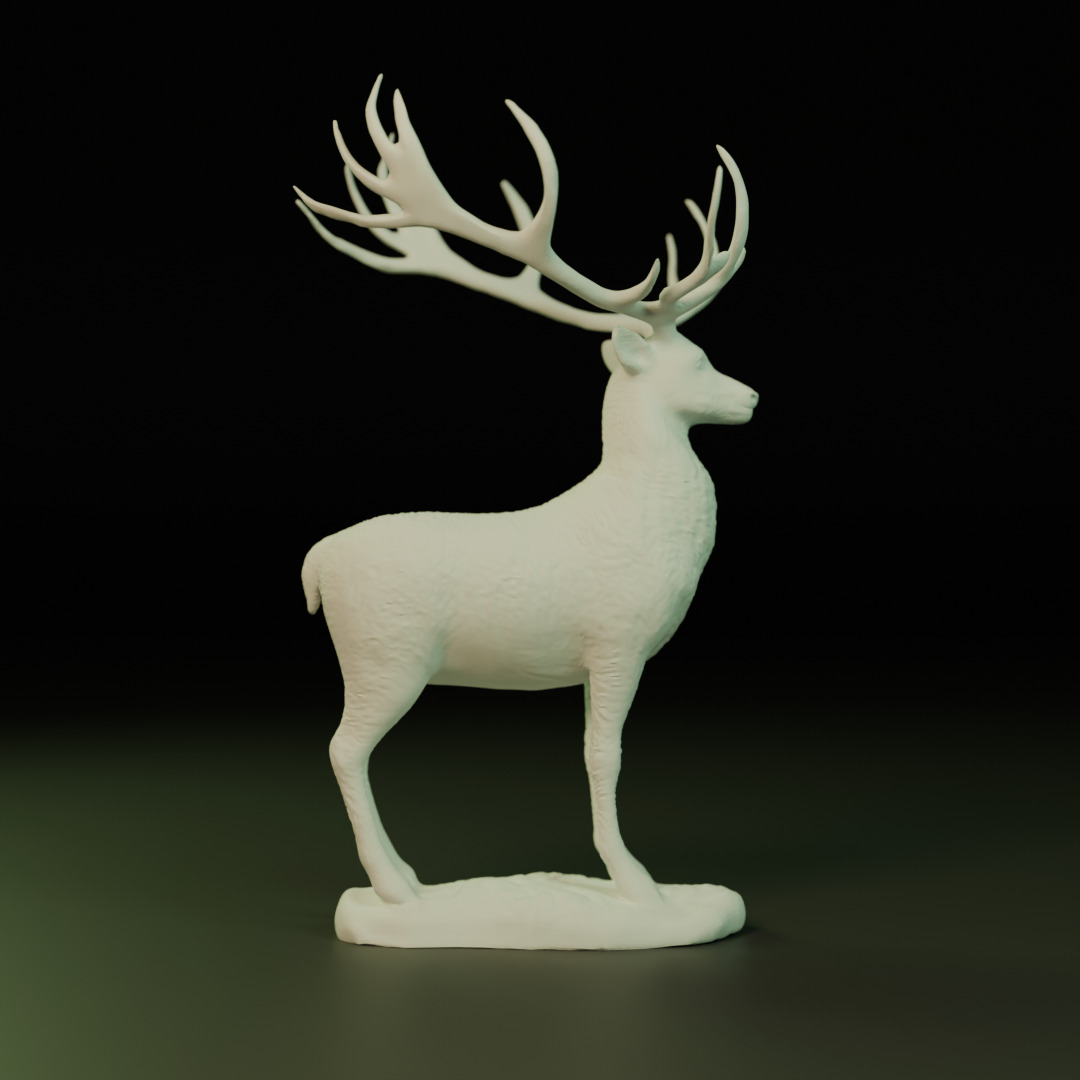 young deer 3D print model_7