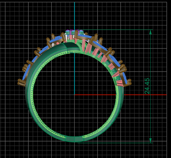 jewelry ring 228 3D print model_4