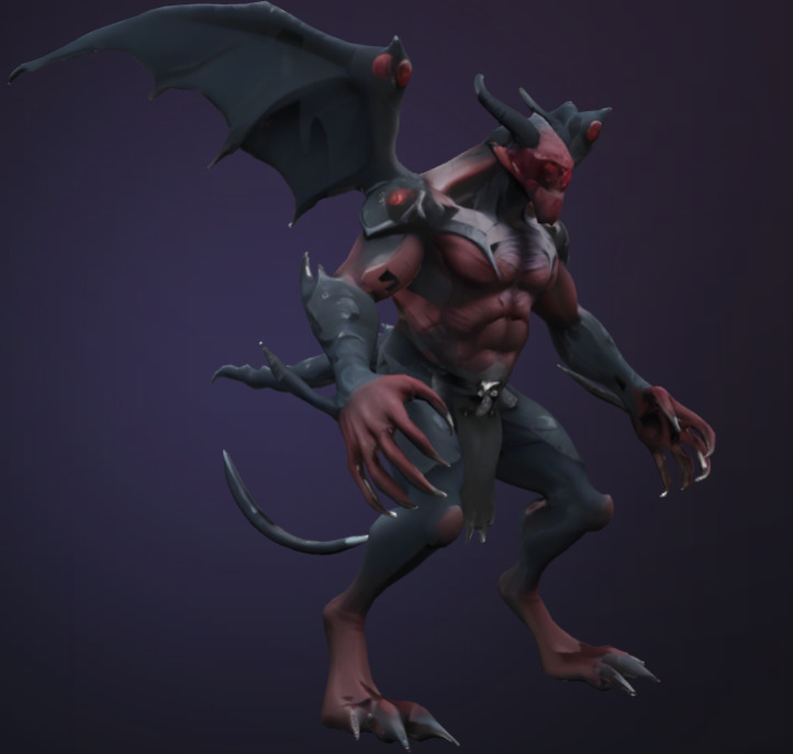 Monster 3d game and Print Charakter Low-poly 3D model_1