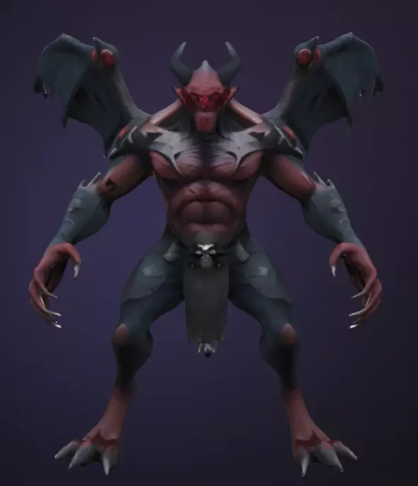 Monster 3d game and Print Charakter Low-poly 3D model_0