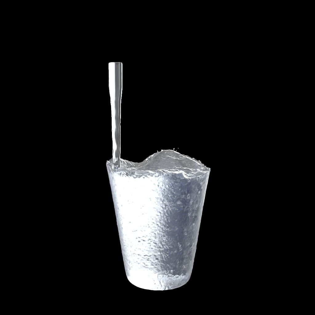 Water Pouring - Liquid Pouring - Simulated 3D model_27