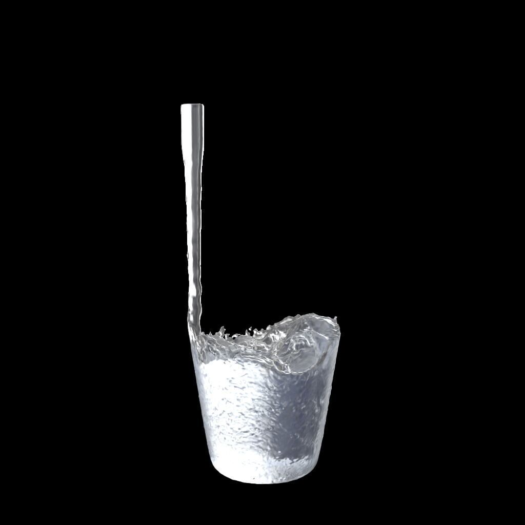 Water Pouring - Liquid Pouring - Simulated 3D model_21