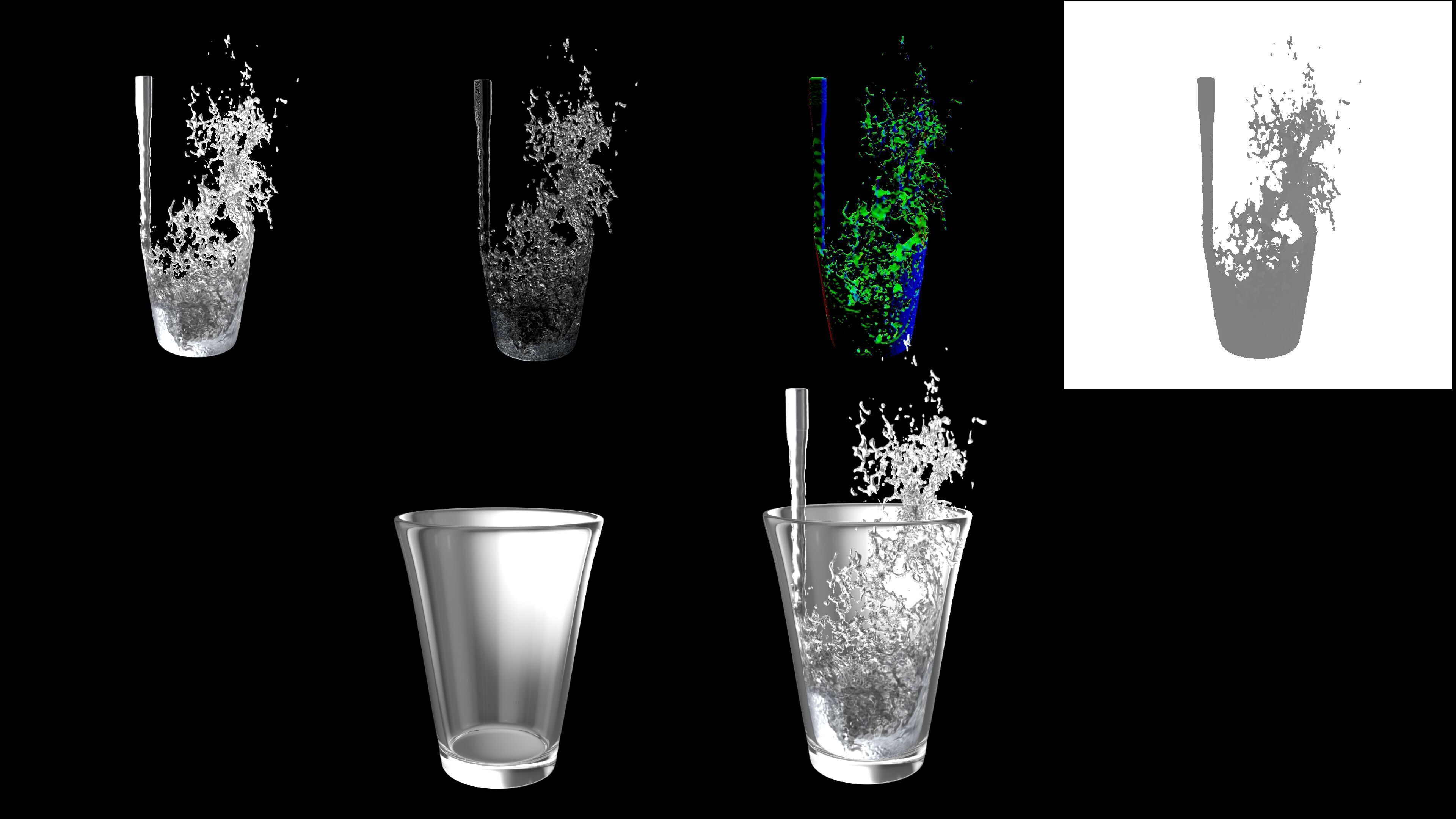 Water Pouring - Liquid Pouring - Simulated 3D model_2