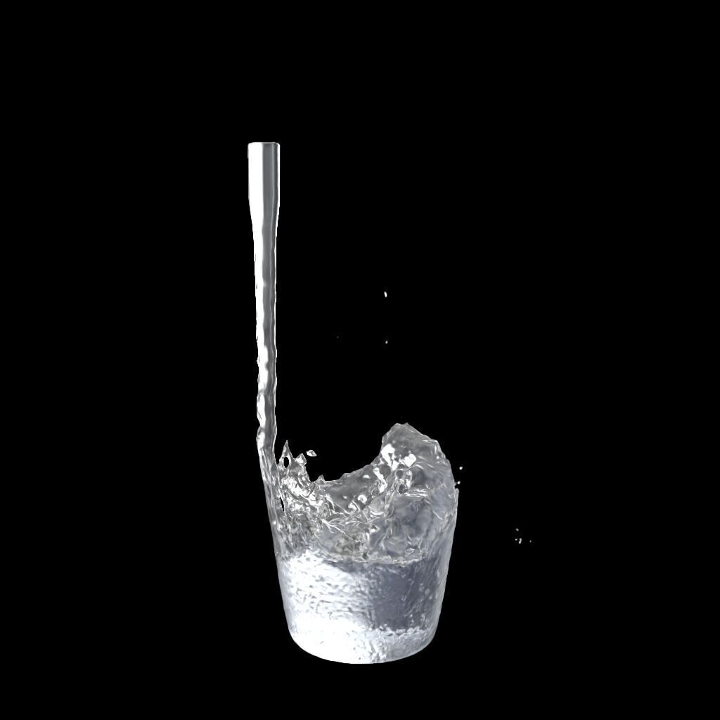 Water Pouring - Liquid Pouring - Simulated 3D model_25