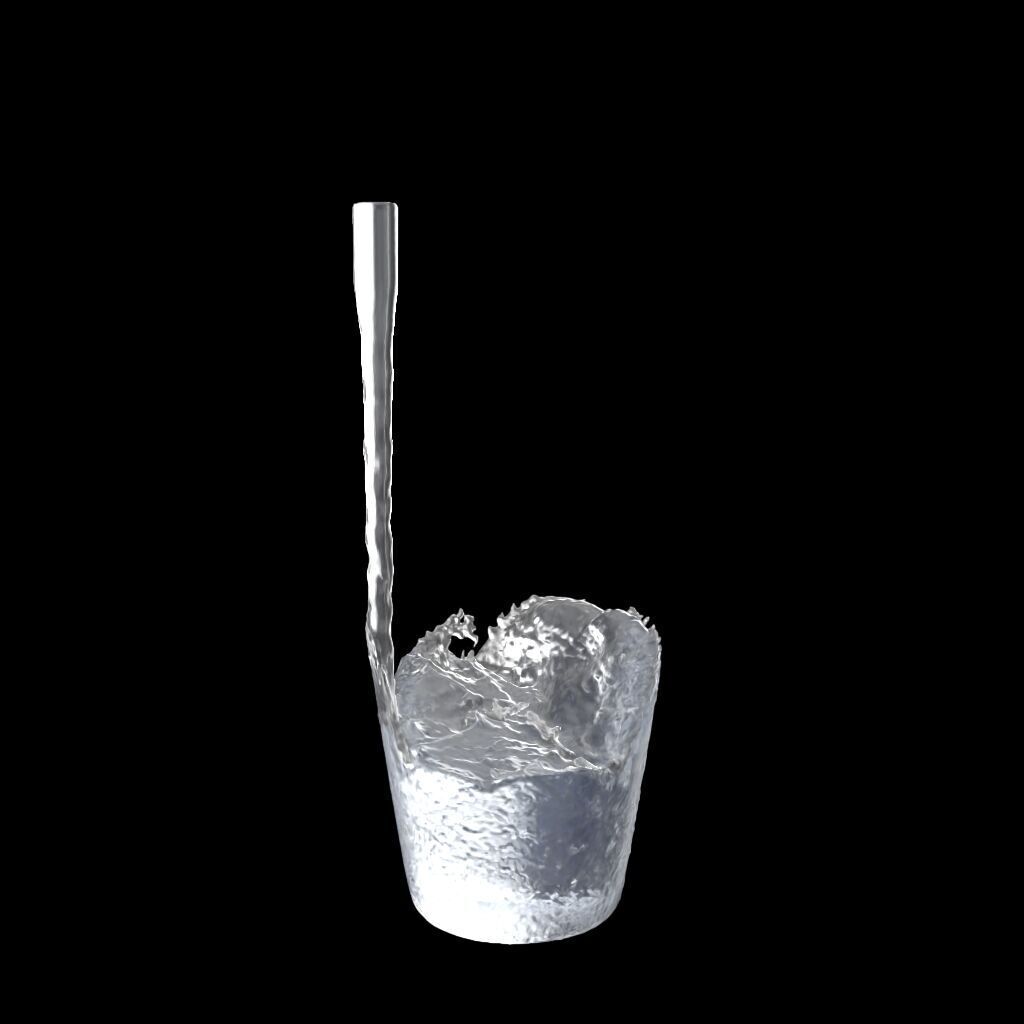 Water Pouring - Liquid Pouring - Simulated 3D model_15