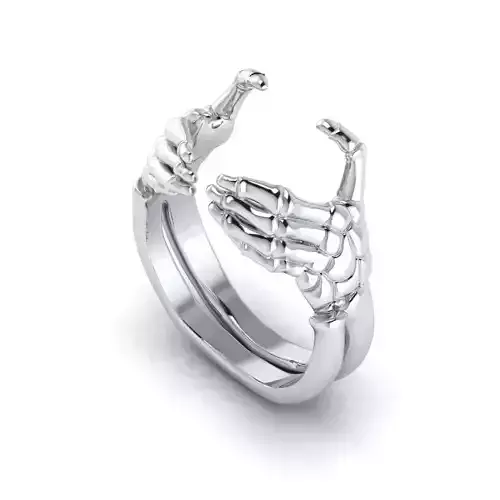 Skeleton Hand Ring Gothic Rings