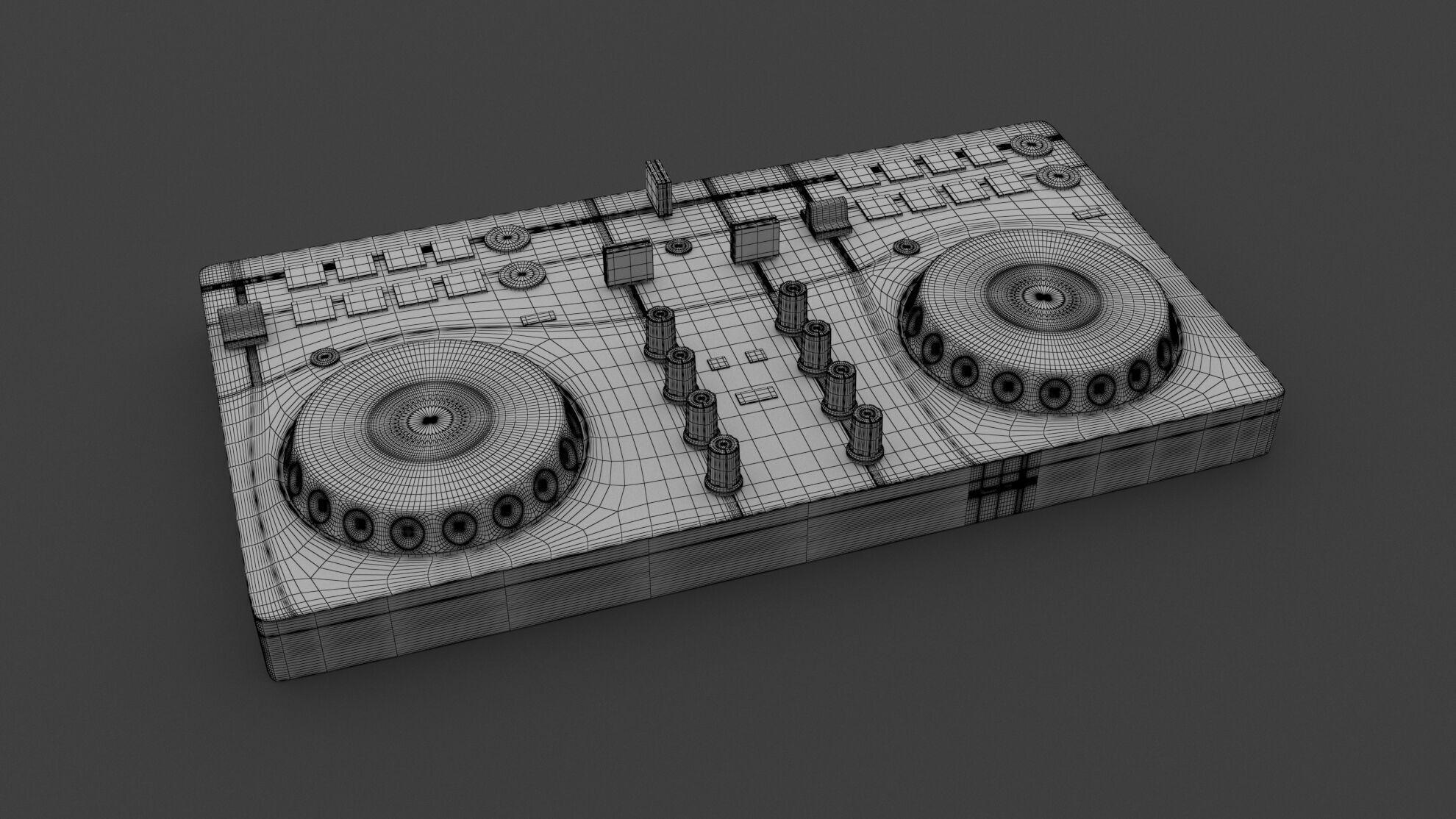 Pioneer AlphaTheta DDJ-FLX2 DJ controller 3D model_8