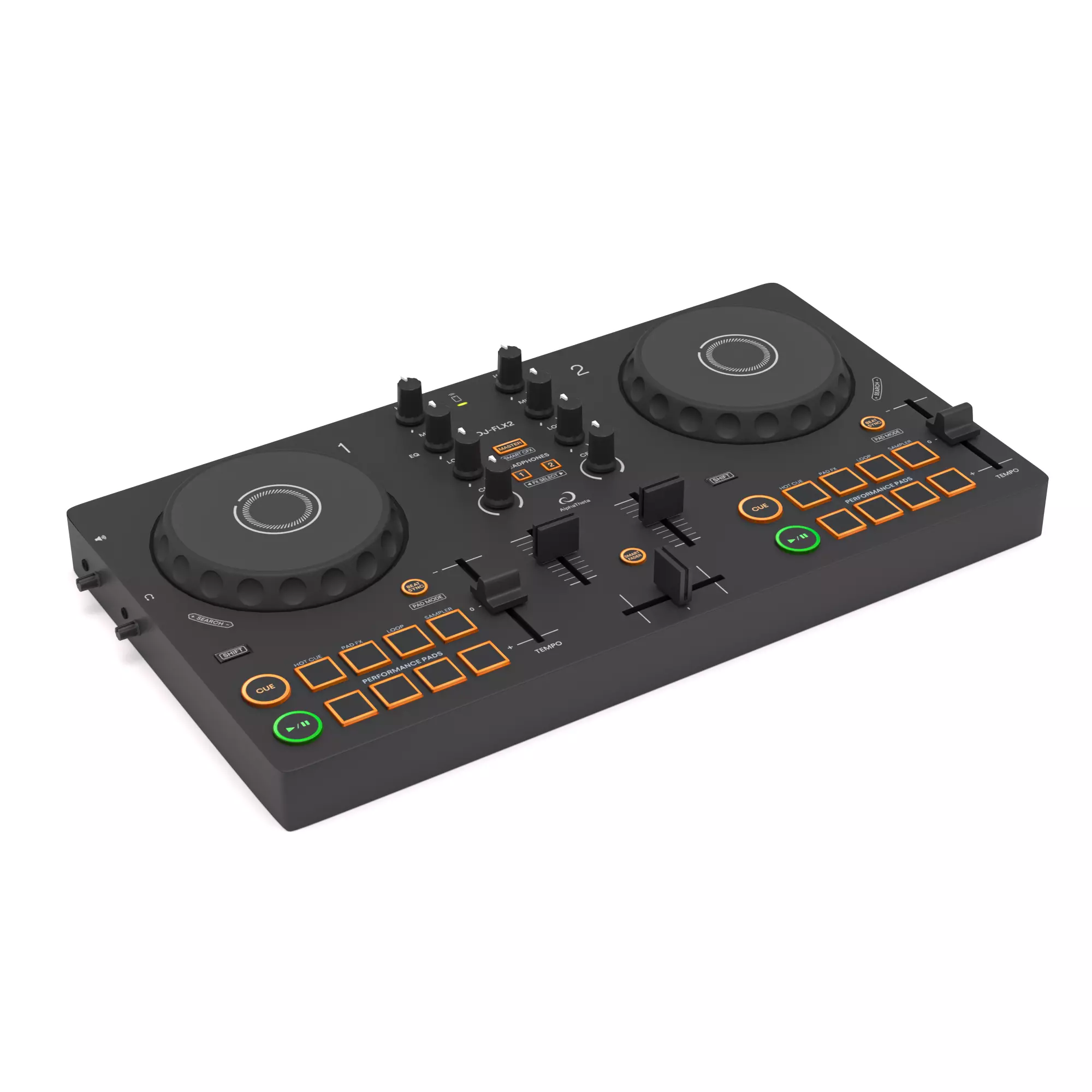 Pioneer AlphaTheta DDJ-FLX2 DJ controller 3D model_0