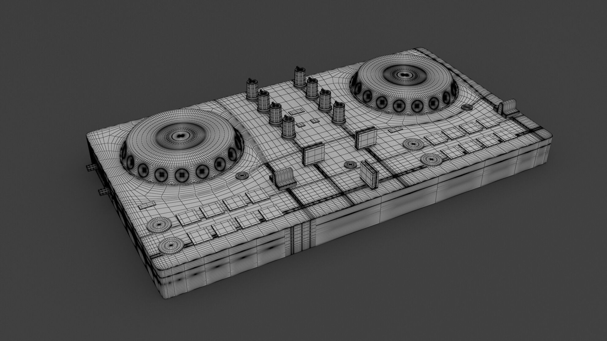 Pioneer AlphaTheta DDJ-FLX2 DJ controller 3D model_6