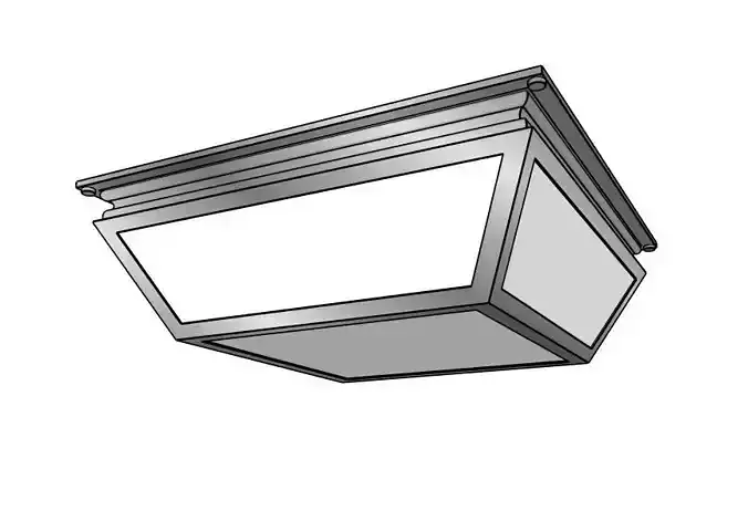 Oakland Flush Ceiling Light by Vaughan