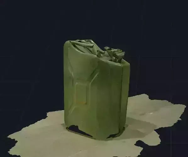 3D scan of a damaged fuel canister