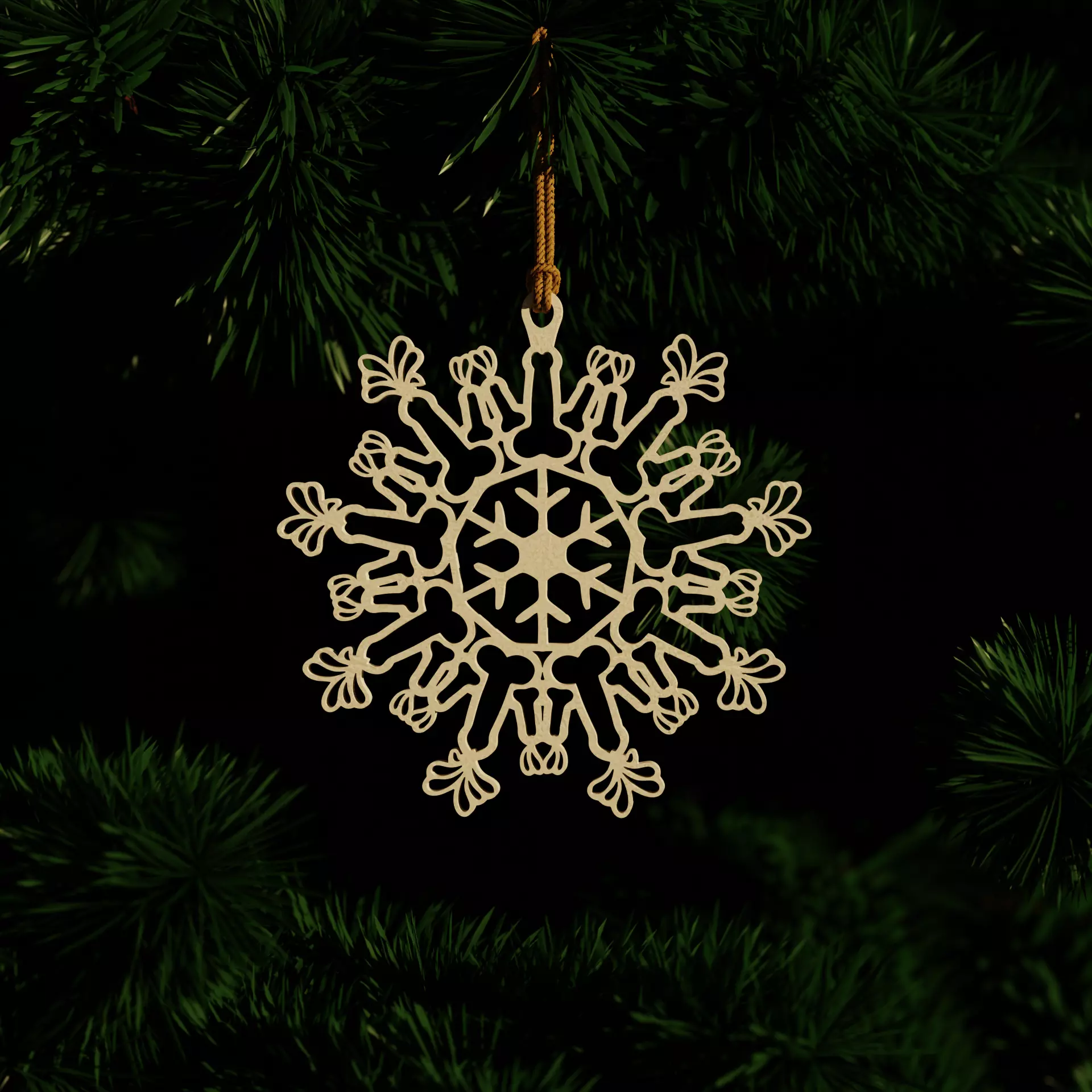 Penis Snowflake Improved NEW 3D print model_0