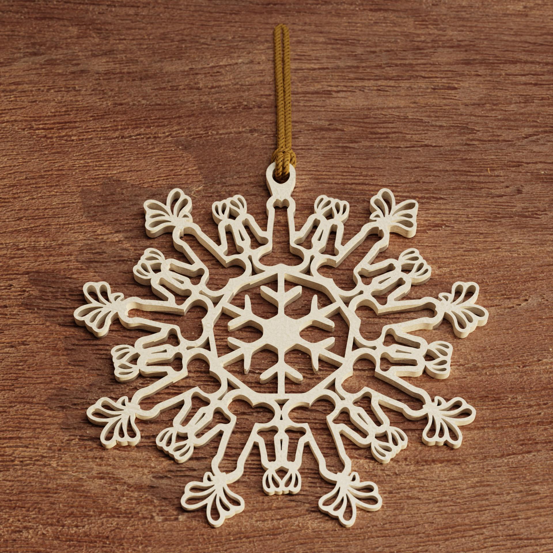 Penis Snowflake Improved NEW 3D print model_1