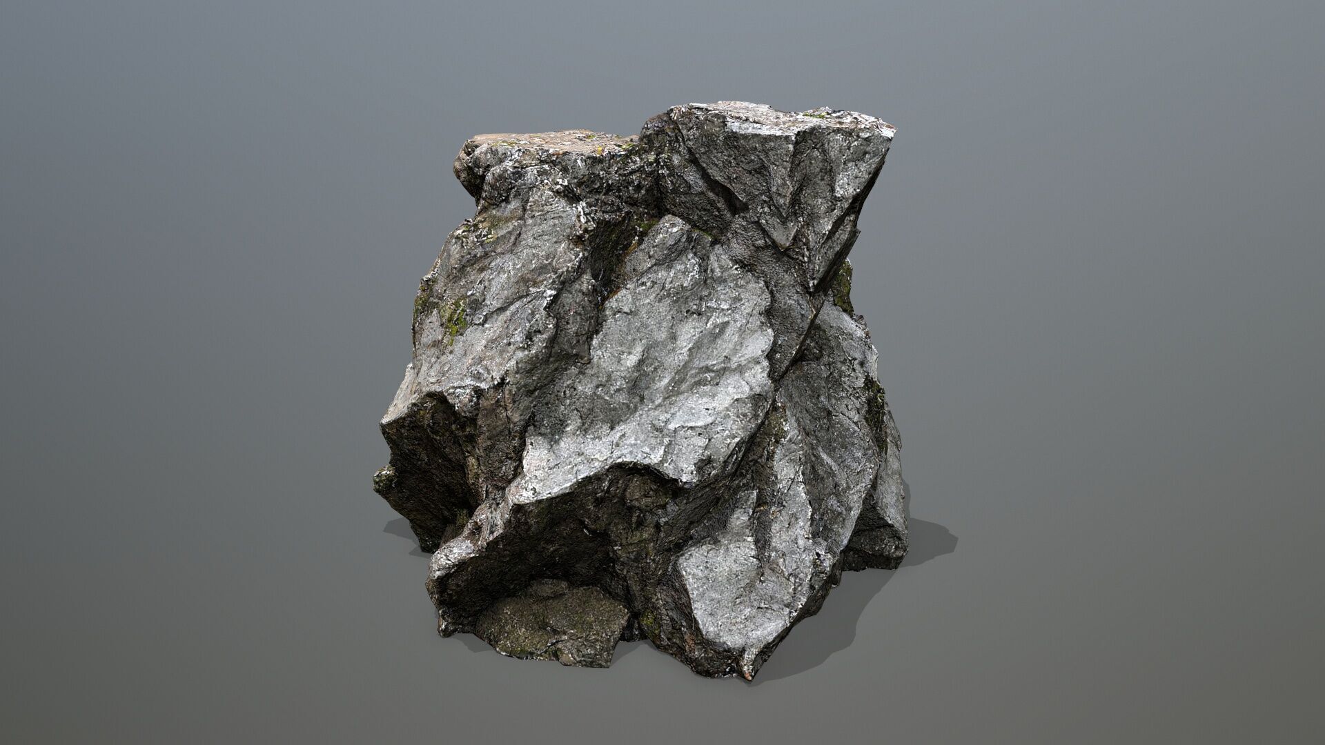 cliff rocks Low-poly 3D model_10