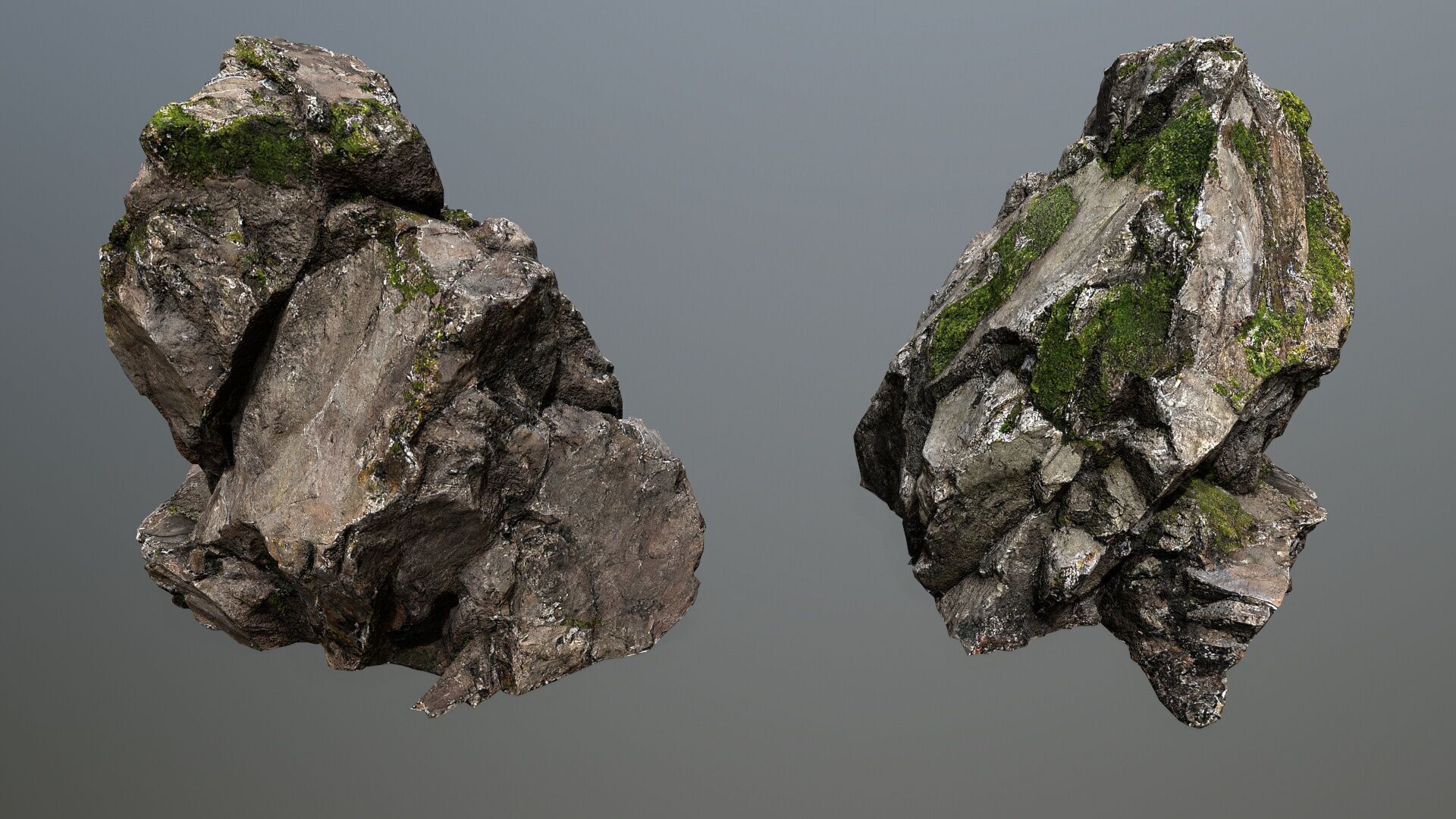 cliff rocks Low-poly 3D model_23