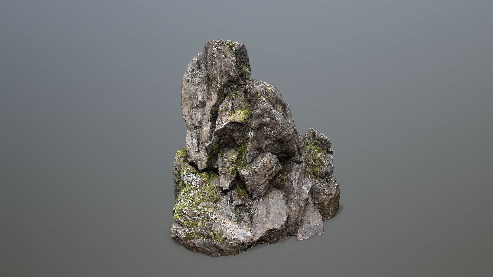 cliff rocks Low-poly 3D model_12