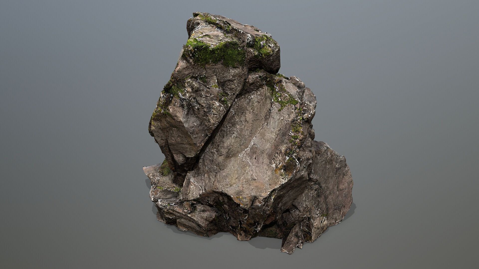 cliff rocks Low-poly 3D model_19