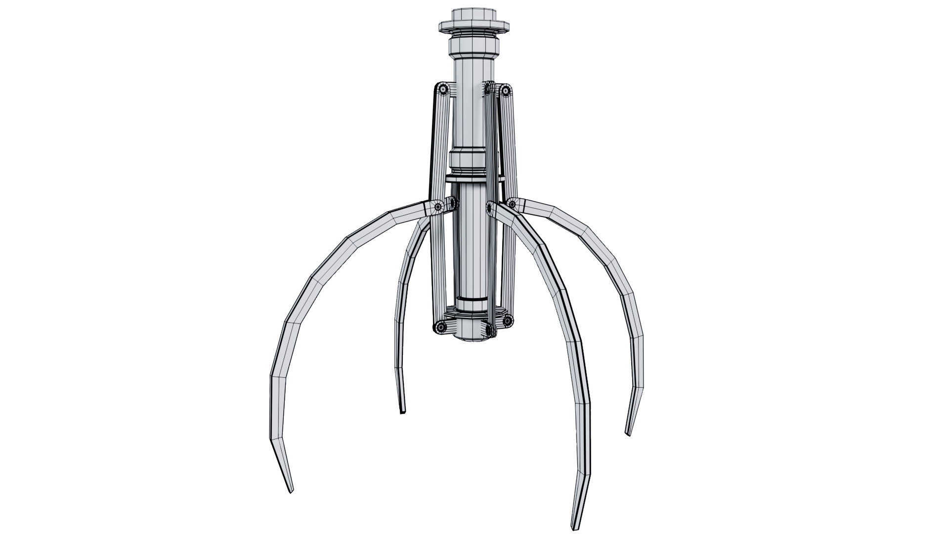 Metal Claw 19 with RIG 3D model_13