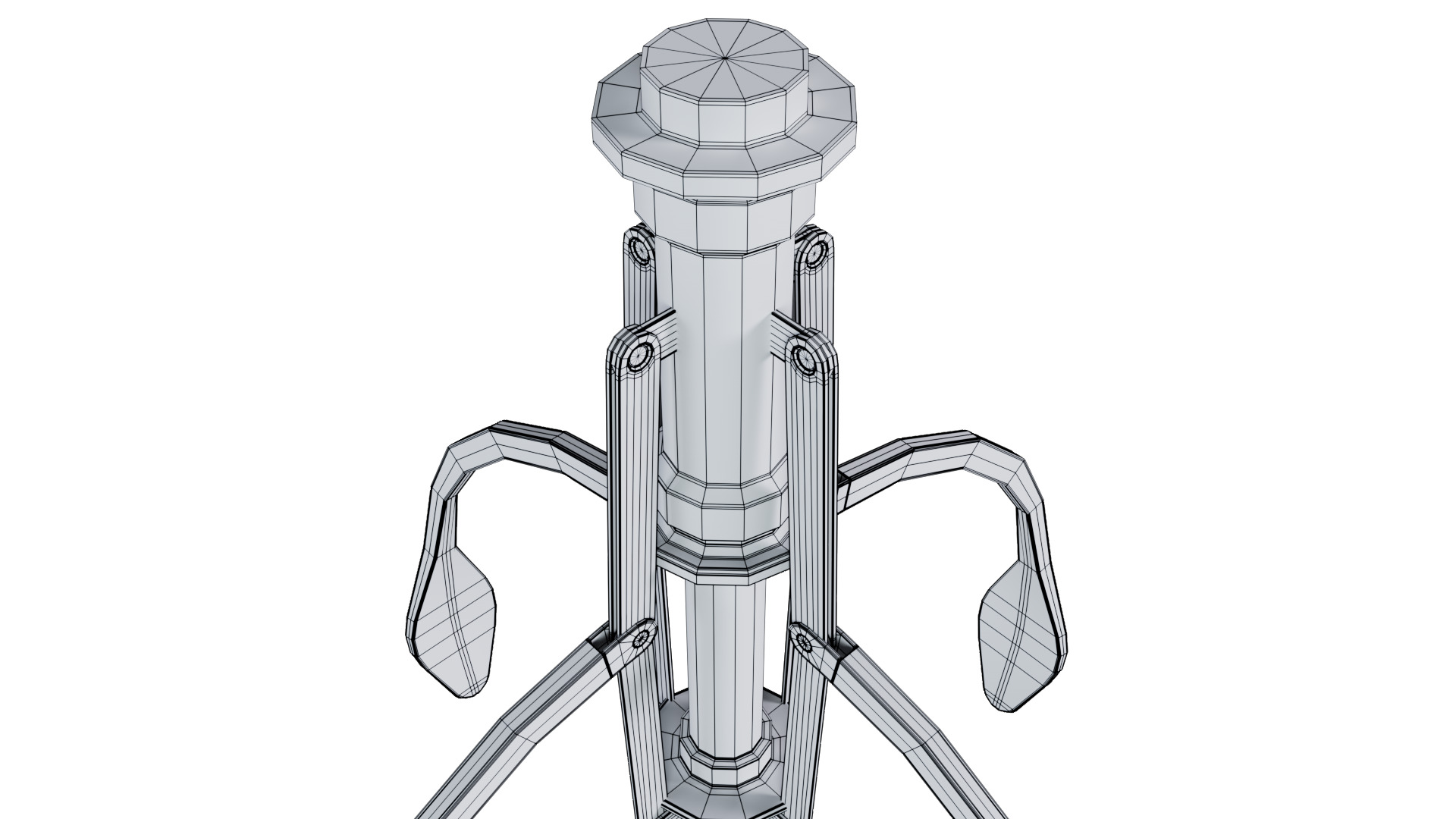 Metal Claw 20 with RIG 3D model_14