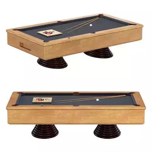 POOL TABLE retro 3D model