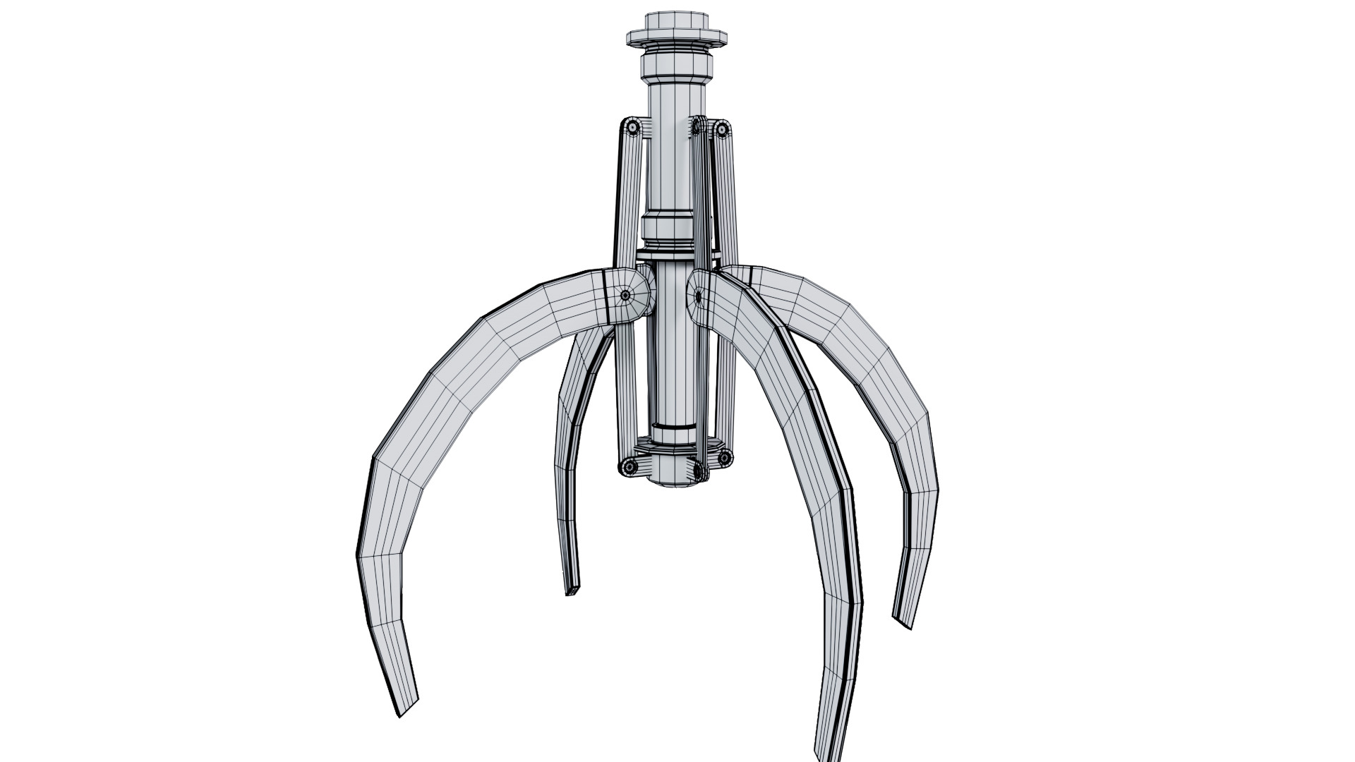 Metal Claw 22 with RIG 3D model_12