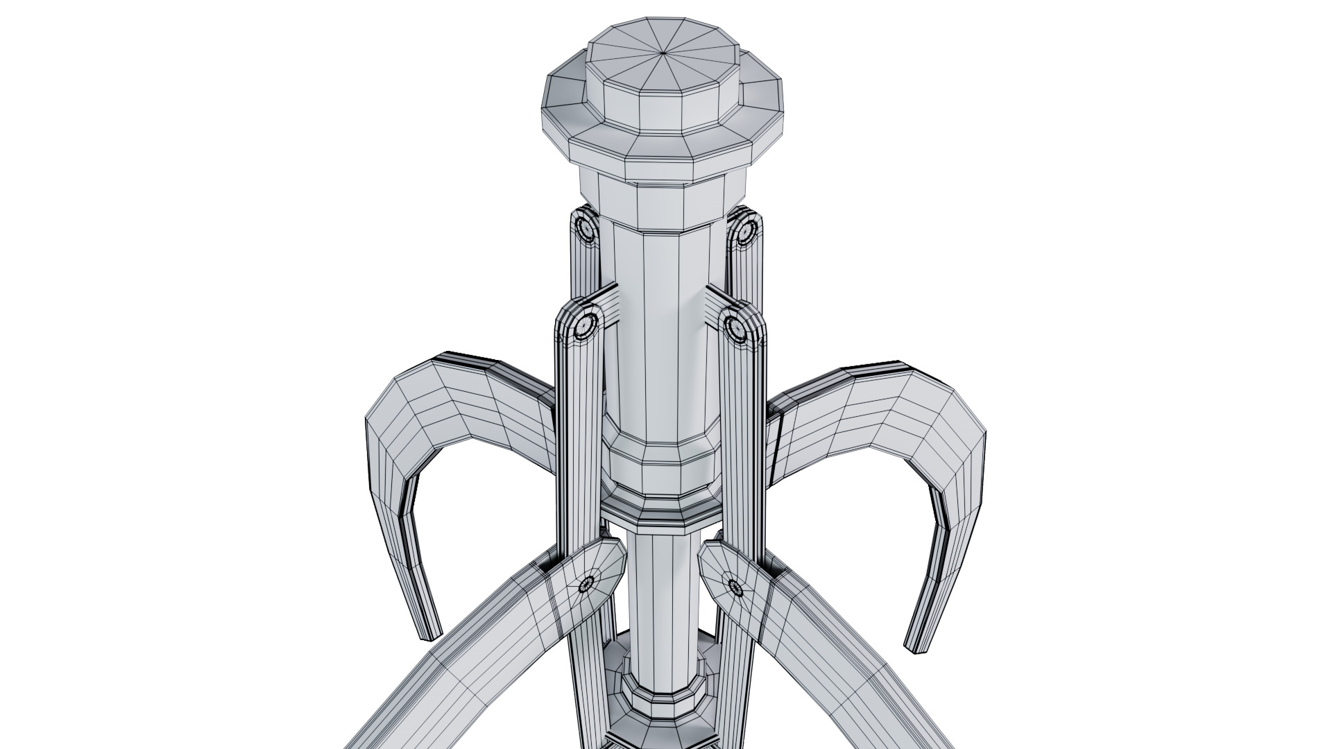 Metal Claw 22 with RIG 3D model_14