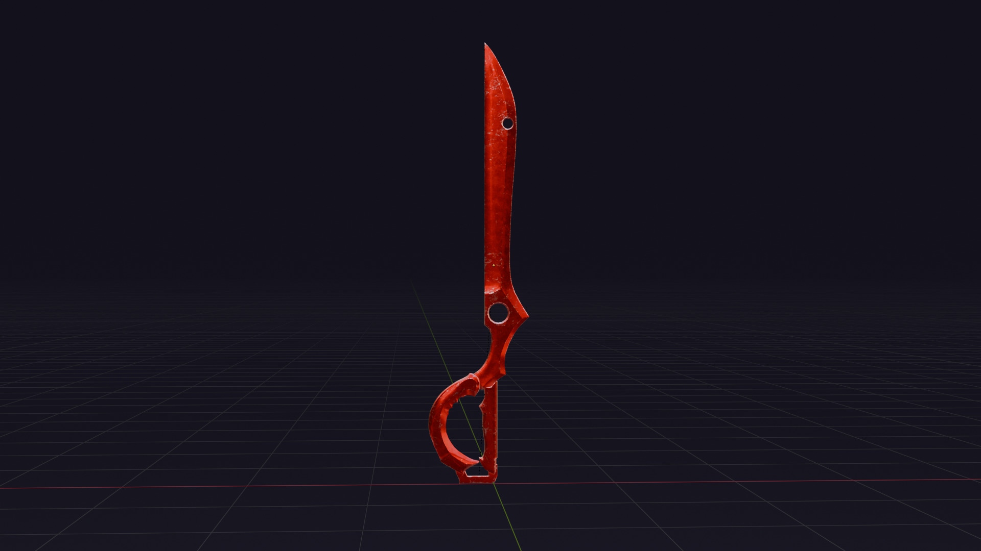 Scissor Sword - Ryuko Matoi Low-poly 3D model_7