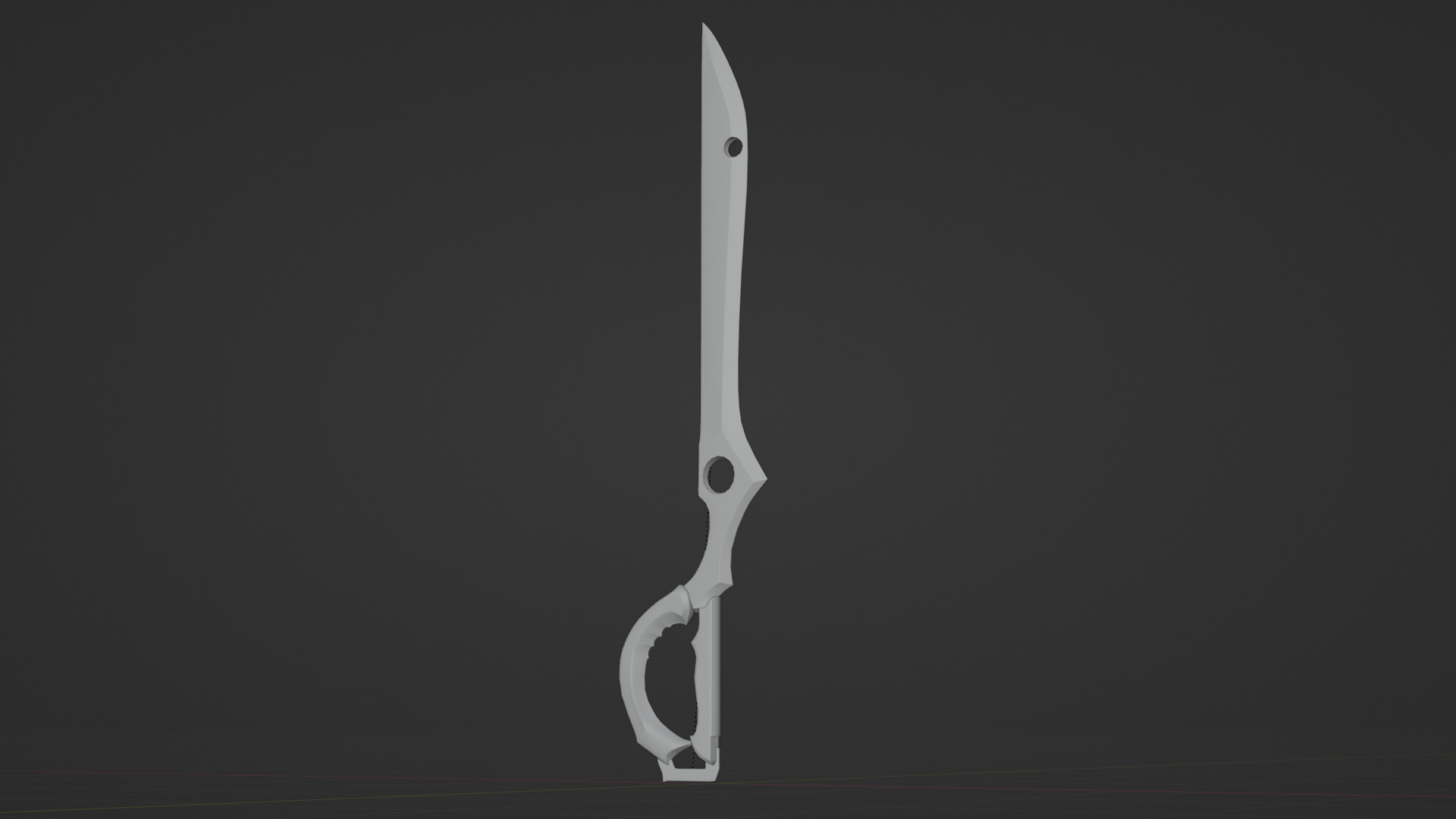 Scissor Sword - Ryuko Matoi Low-poly 3D model_8