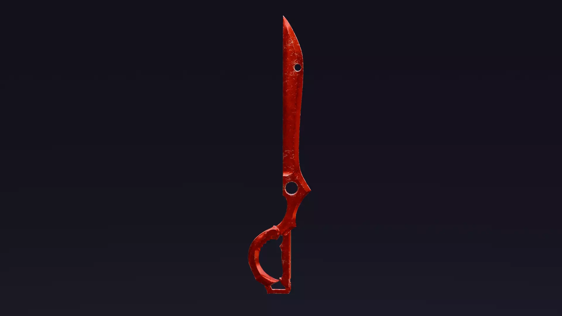 Scissor Sword - Ryuko Matoi Low-poly 3D model_0