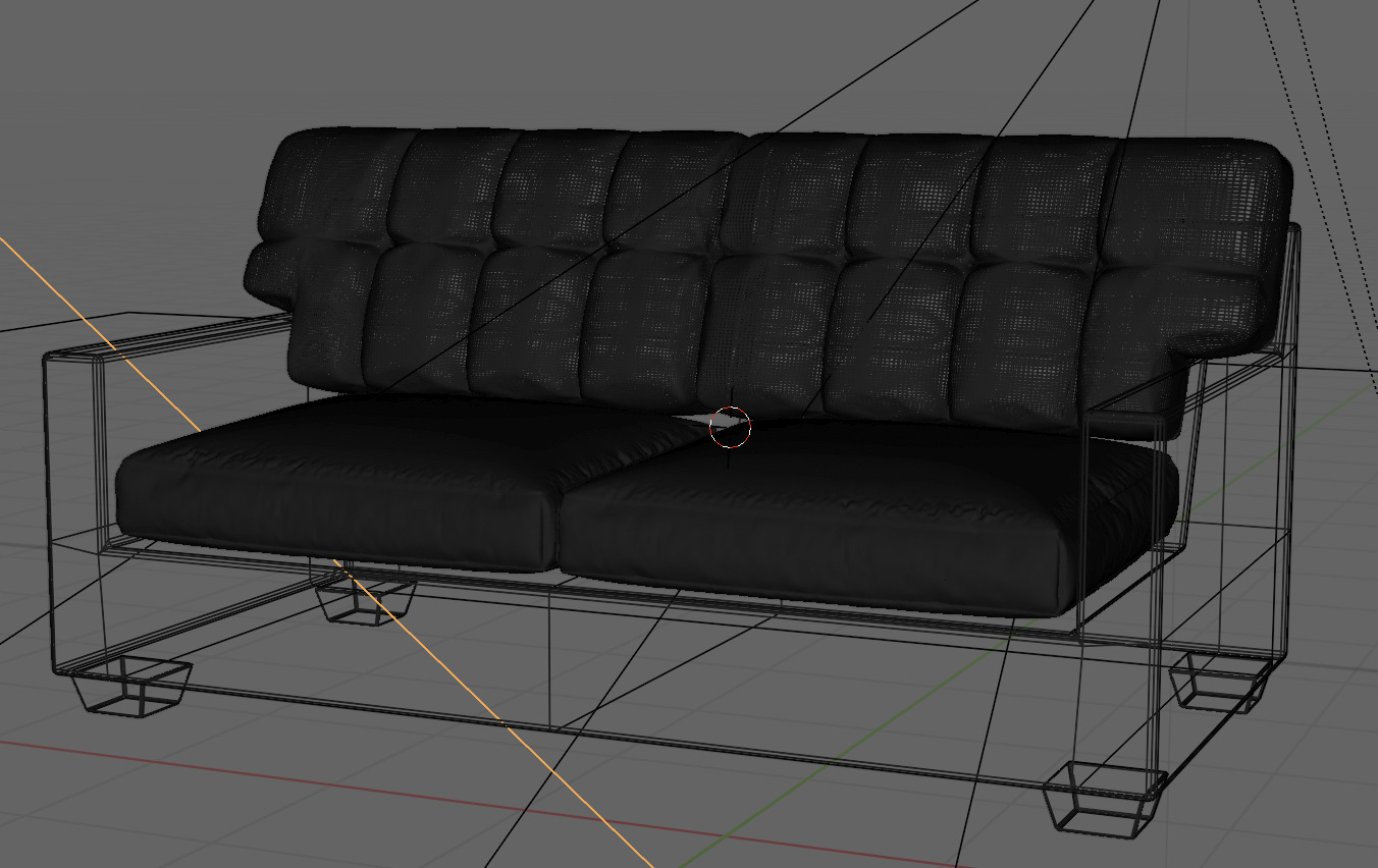 ashley sofa  3D model_4