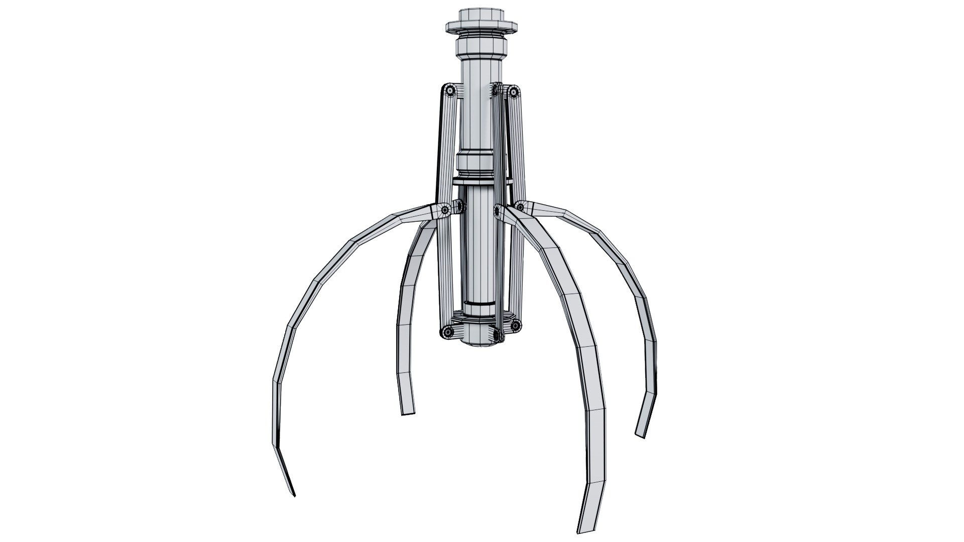 Metal Claw 24 with RIG 3D model_12