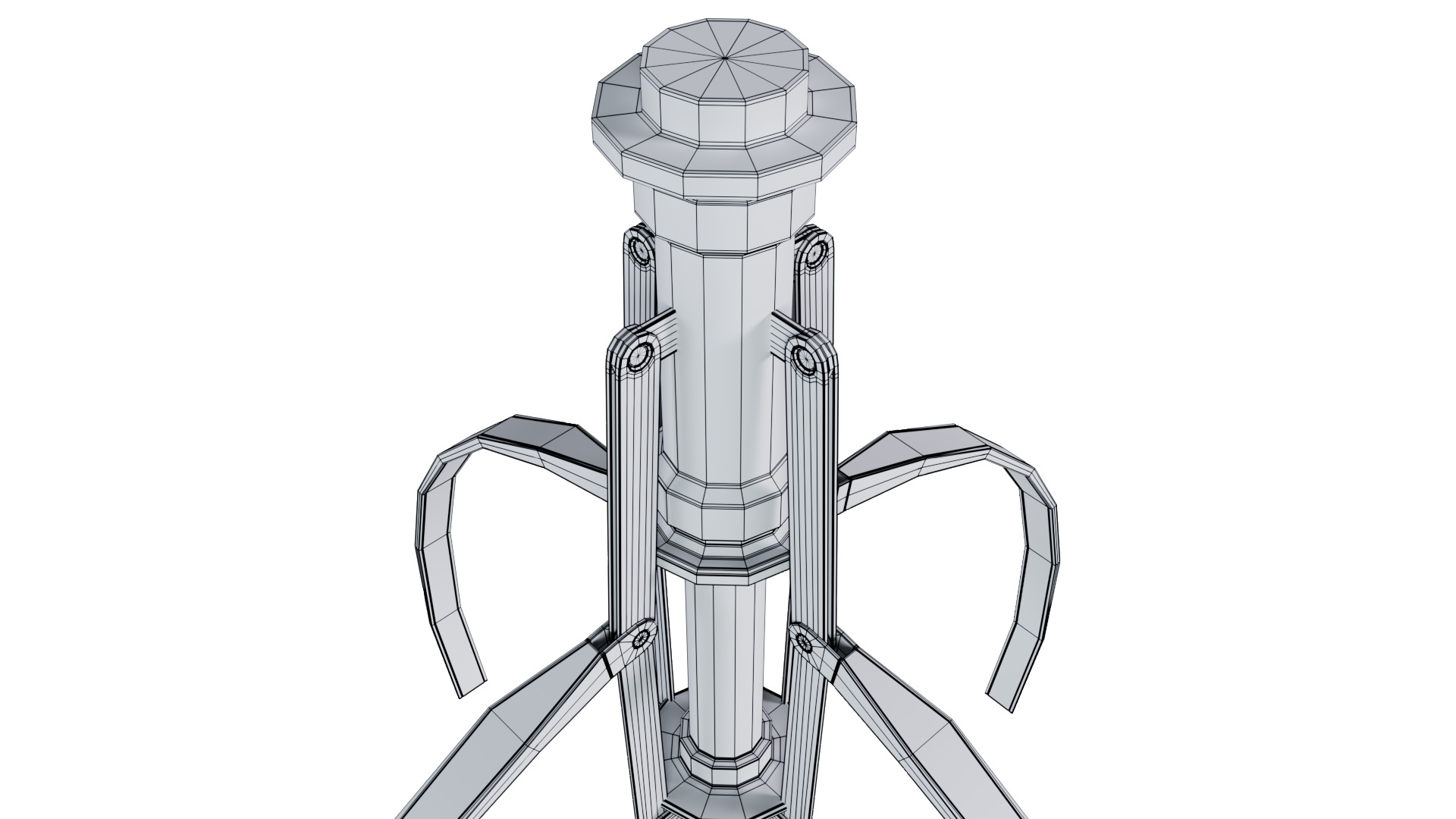 Metal Claw 24 with RIG 3D model_13