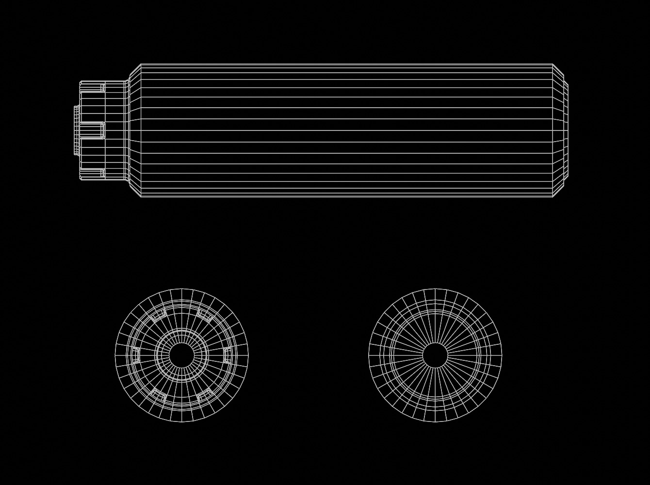 Suppressor Pack PBR Low Poly Low-poly 3D model_10