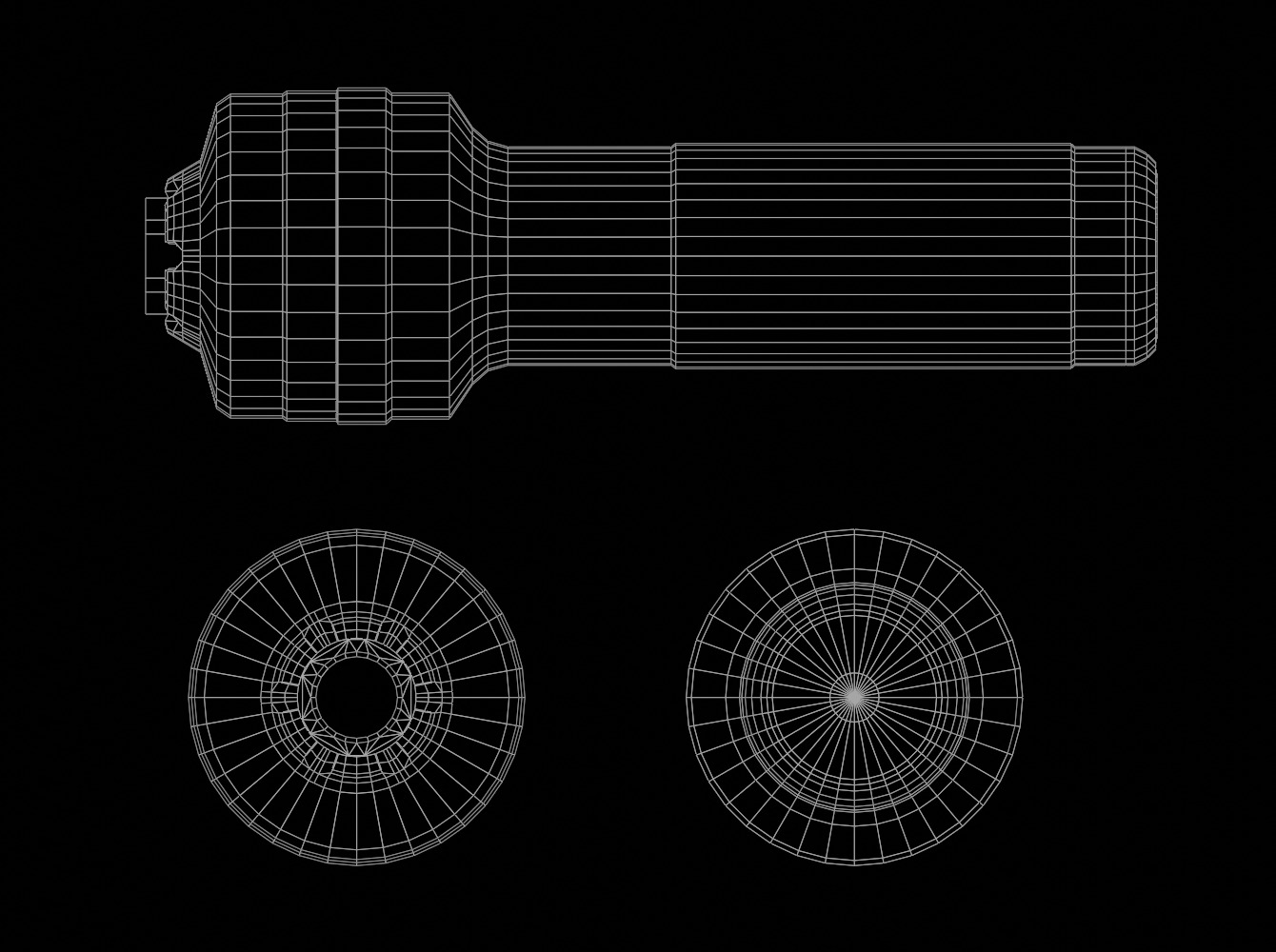 Suppressor Pack PBR Low Poly Low-poly 3D model_7