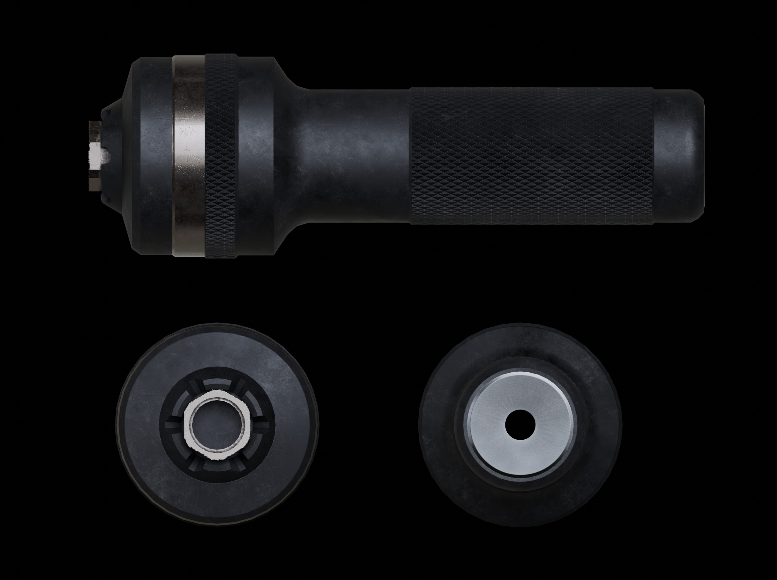 Suppressor Pack PBR Low Poly Low-poly 3D model_6