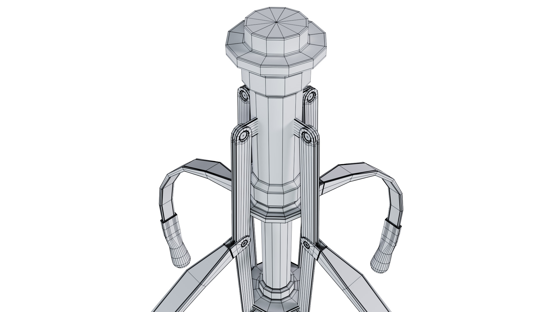 Metal Claw 25 with RIG 3D model_13