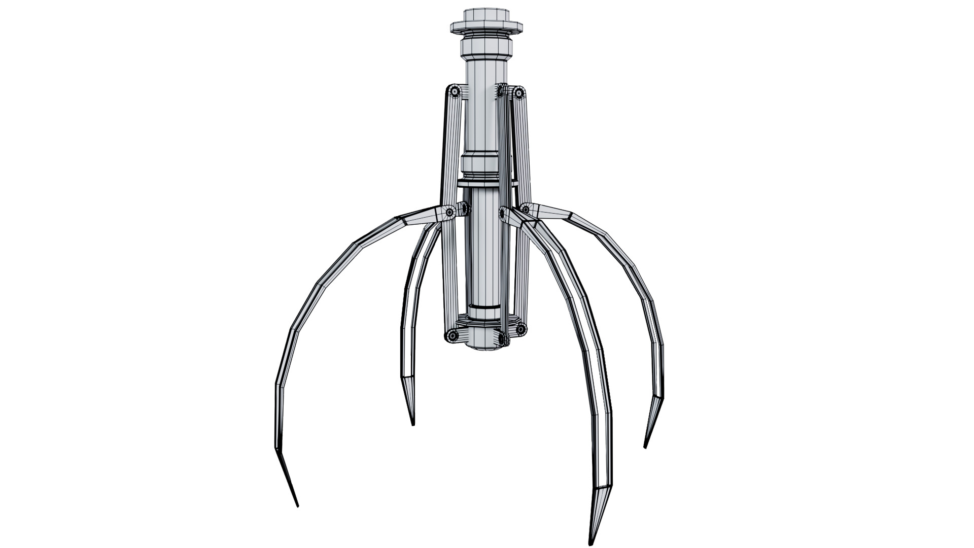 Metal Claw 26 with RIG 3D model_12