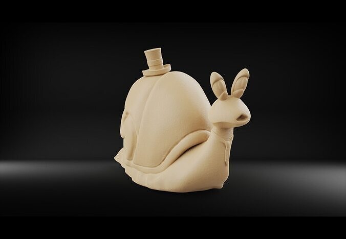 Business snail 3D model