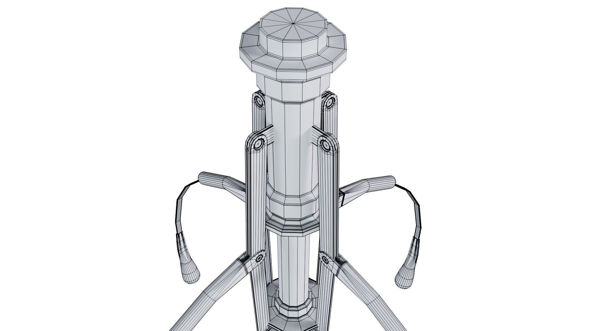 Metal Claw 29 with RIG 3D model_13