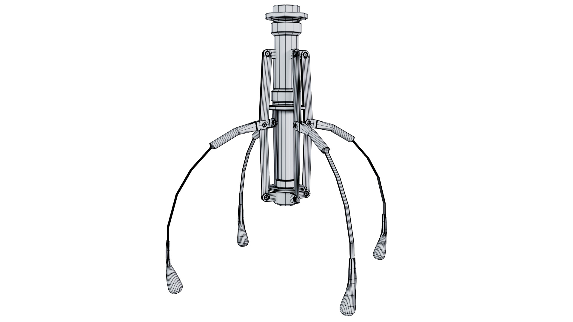 Metal Claw 29 with RIG 3D model_12