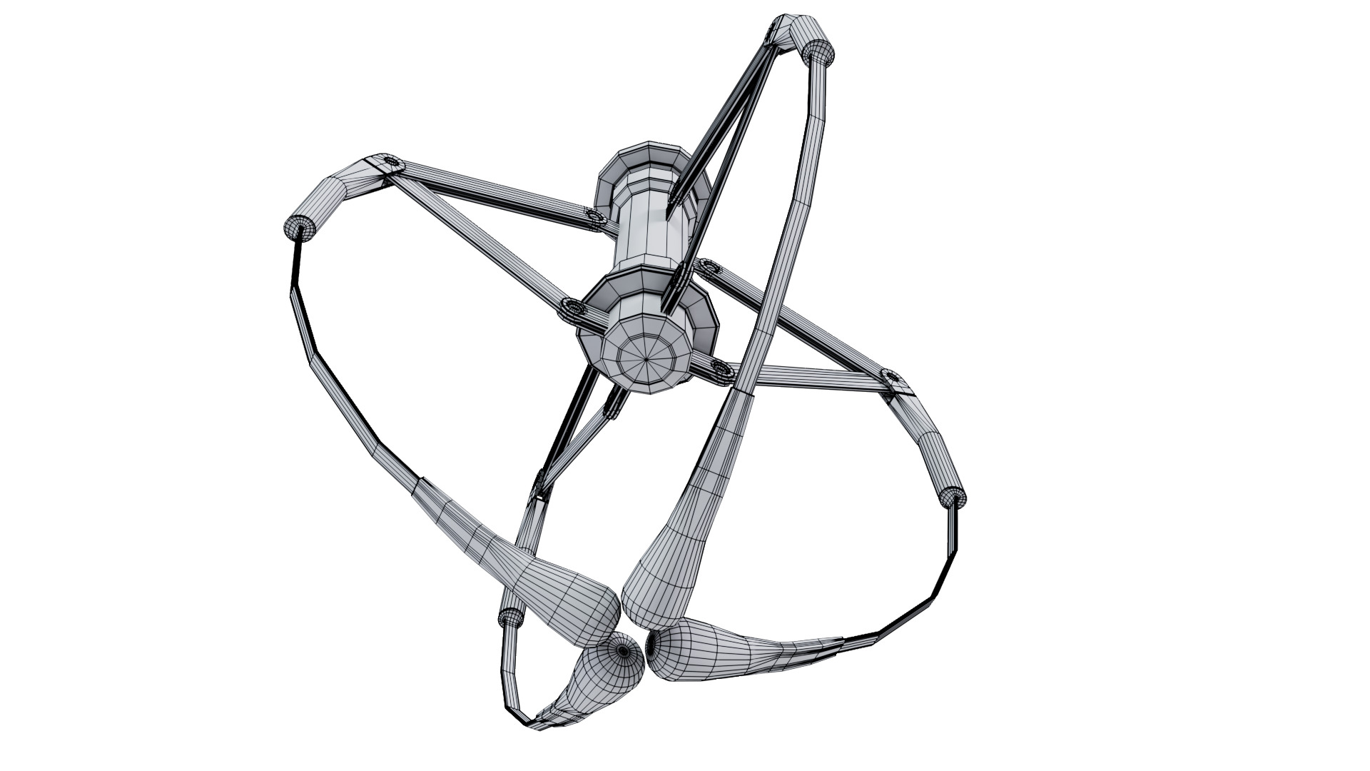 Metal Claw 29 with RIG 3D model_17