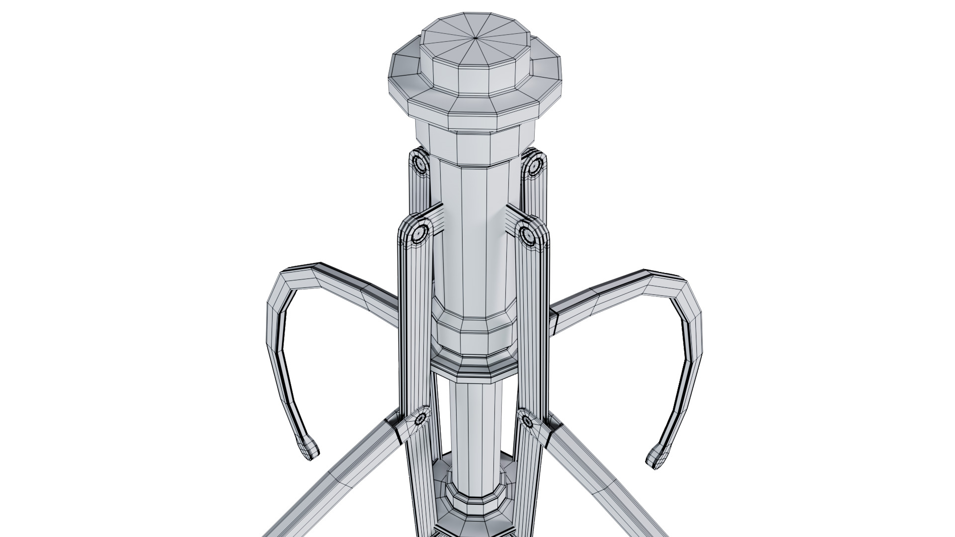 Metal Claw 30 with RIG 3D model_12